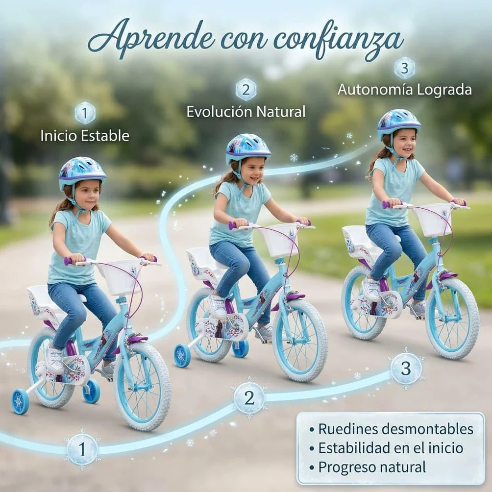 TOIMSA Bicicleta 16" Frozen Huffy 5/8 Años