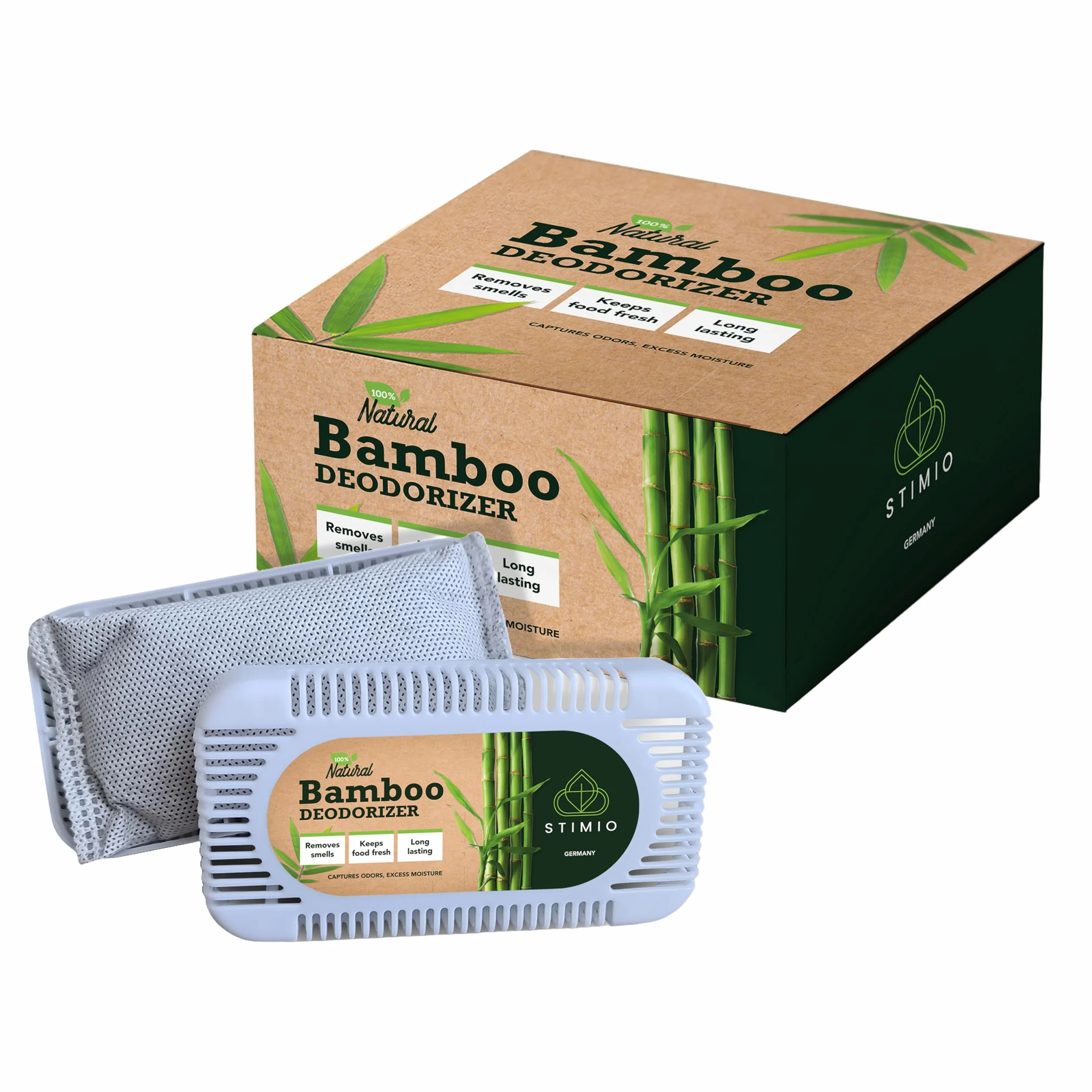 Neutralizador de olores para frigorífico, 4 unidades, carbón activo, eliminador de humedad