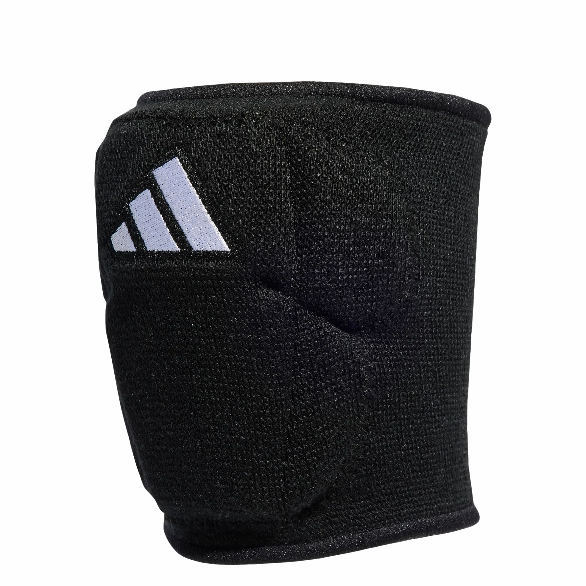adidas Rodilleras unisex de voleibol de 5 pulgadas, negro/blanco, L