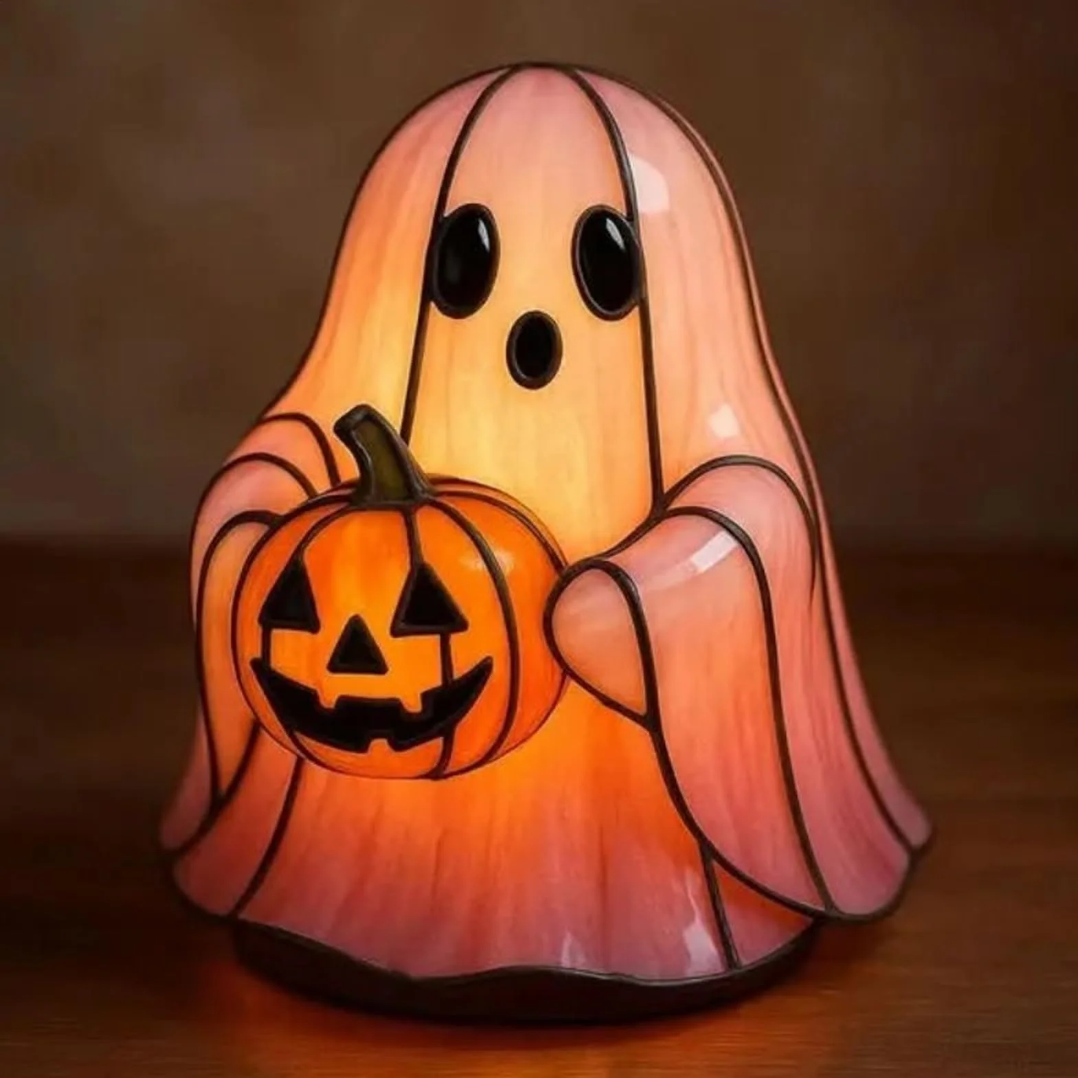 Lámpara LED Fantasma Halloween Decoración Hogar Portátil Estantería