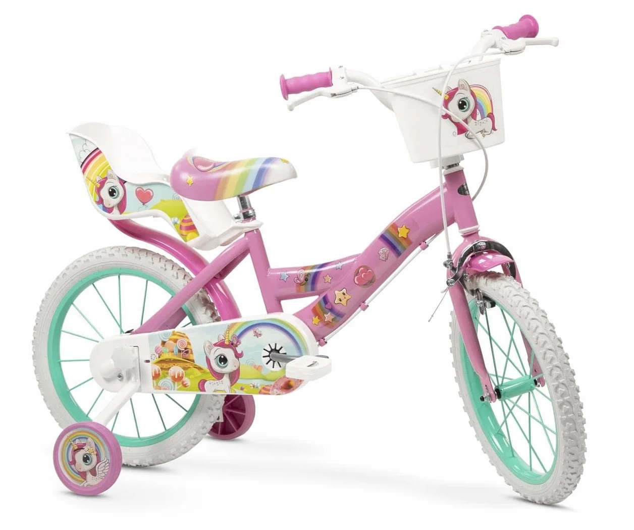 TOIMSA Bicicleta Unicornio 16" (5/8 años)