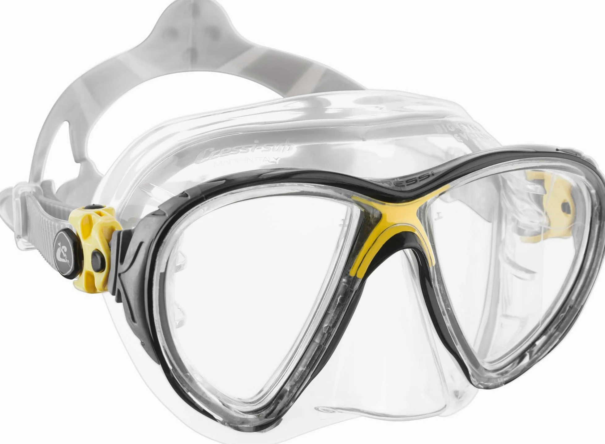 Cressi Big Eyes Evolution Mask - Máscara revolucionaria de Buceo y esnórquel para Adultos, Talla única