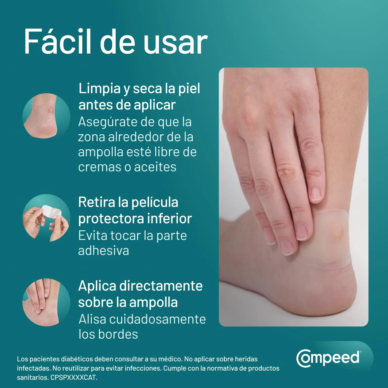 COMPEED Ampollas Medianas Protección Contra Rozaduras Pack 10 uds