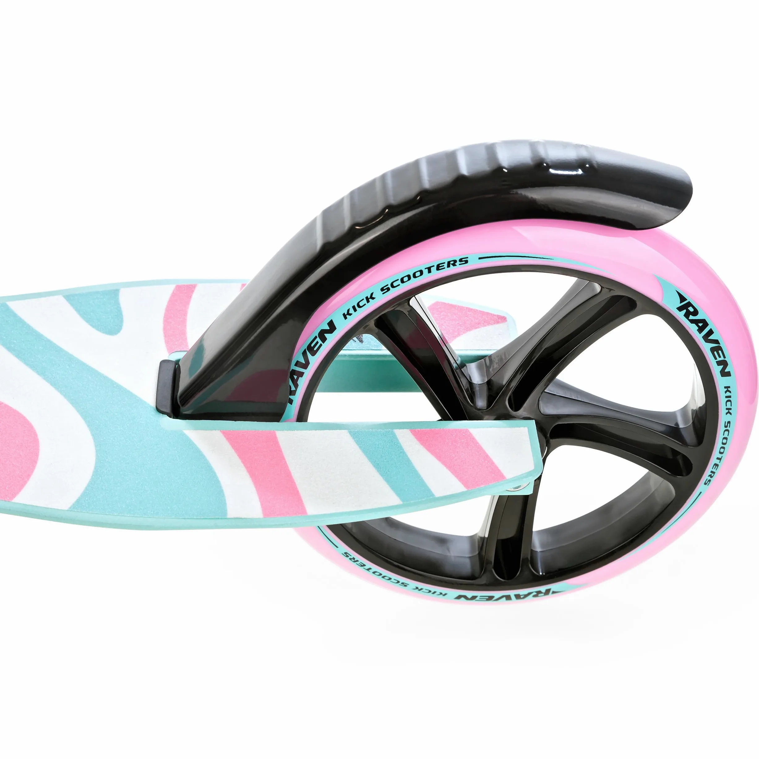 Raven - Patinete para niños y Adultos - Scooter - Patinete - Plegable, Ajustable, Correa de Transporte, Timbre, portabotellas