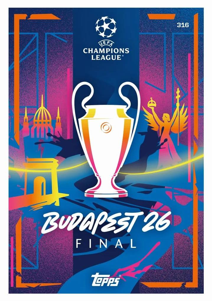 Topps UCC Match Attax Extra 2026 Mega Tin Pyskicks 48 cartas 3 tarjetas LE