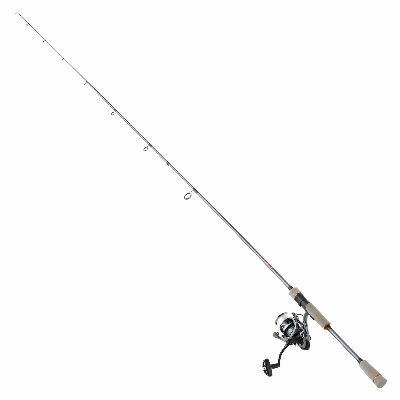 VEVOR Juego de Caña y Carrete Giratorio de Pesca, Caña de Dos Piezas de 2 m de Fibra de Vidrio y Fibra de Carbono, Rodamientos de Bolas 6+1, para Pesca en Agua Salada y Dulce, 2010 x 150 x 150 mm