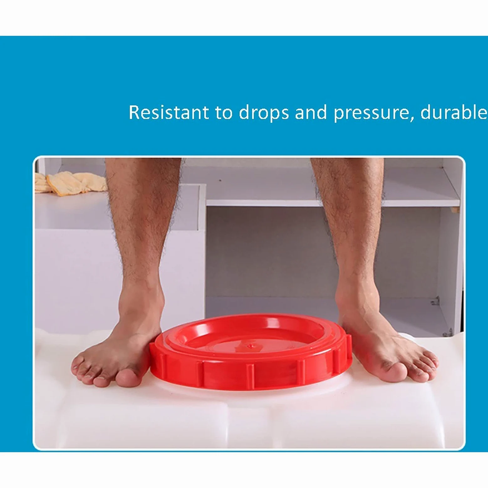 Grande Cubos De PláStico De Calidad Alimentaria con Grifo Gran Capacidad Contenedores Tanques De Almacenamiento De Agua DoméSticos Rectangular DepóSitos De Agua(Size:80L)