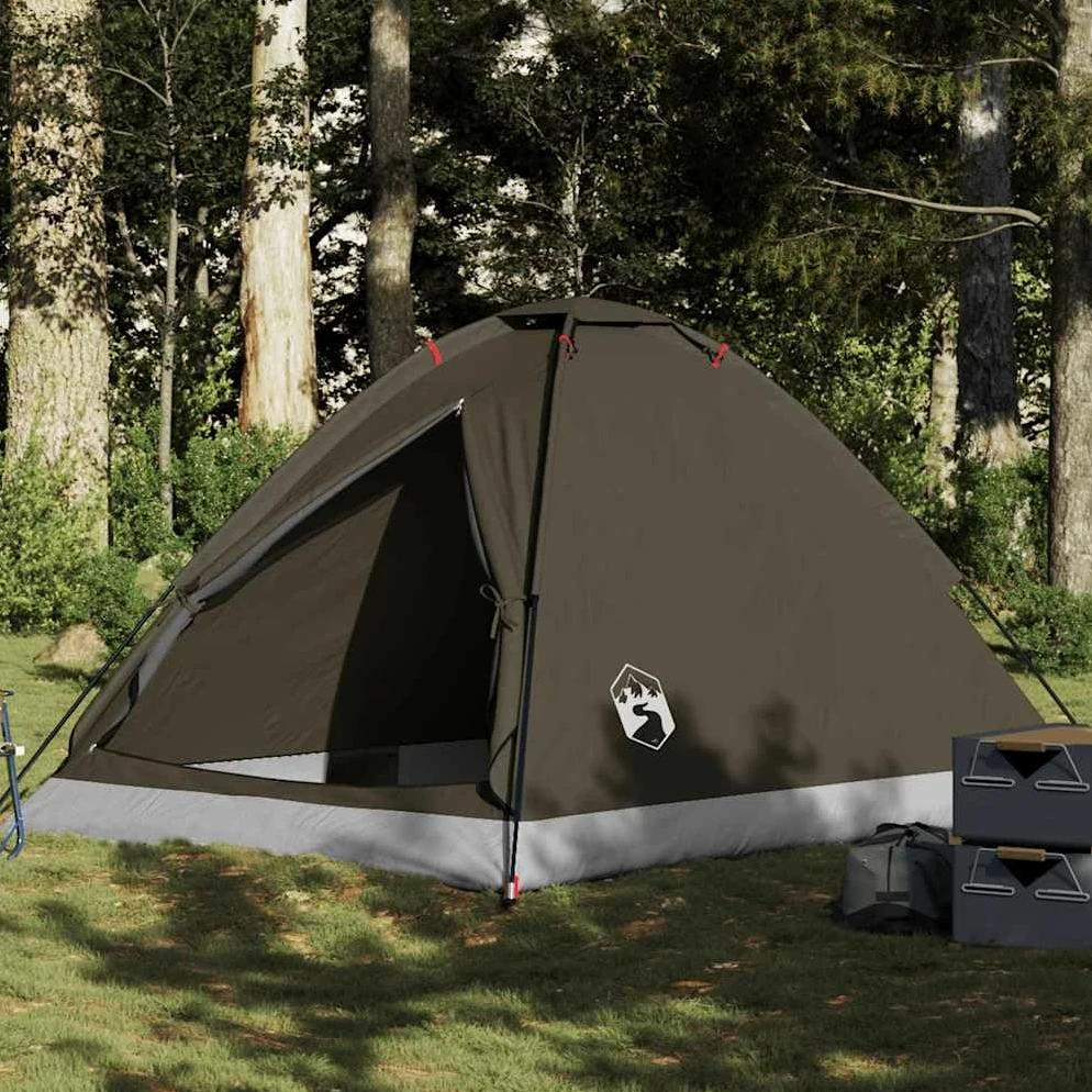 Tienda Camping Domo 4 Personas Azul Impermeable