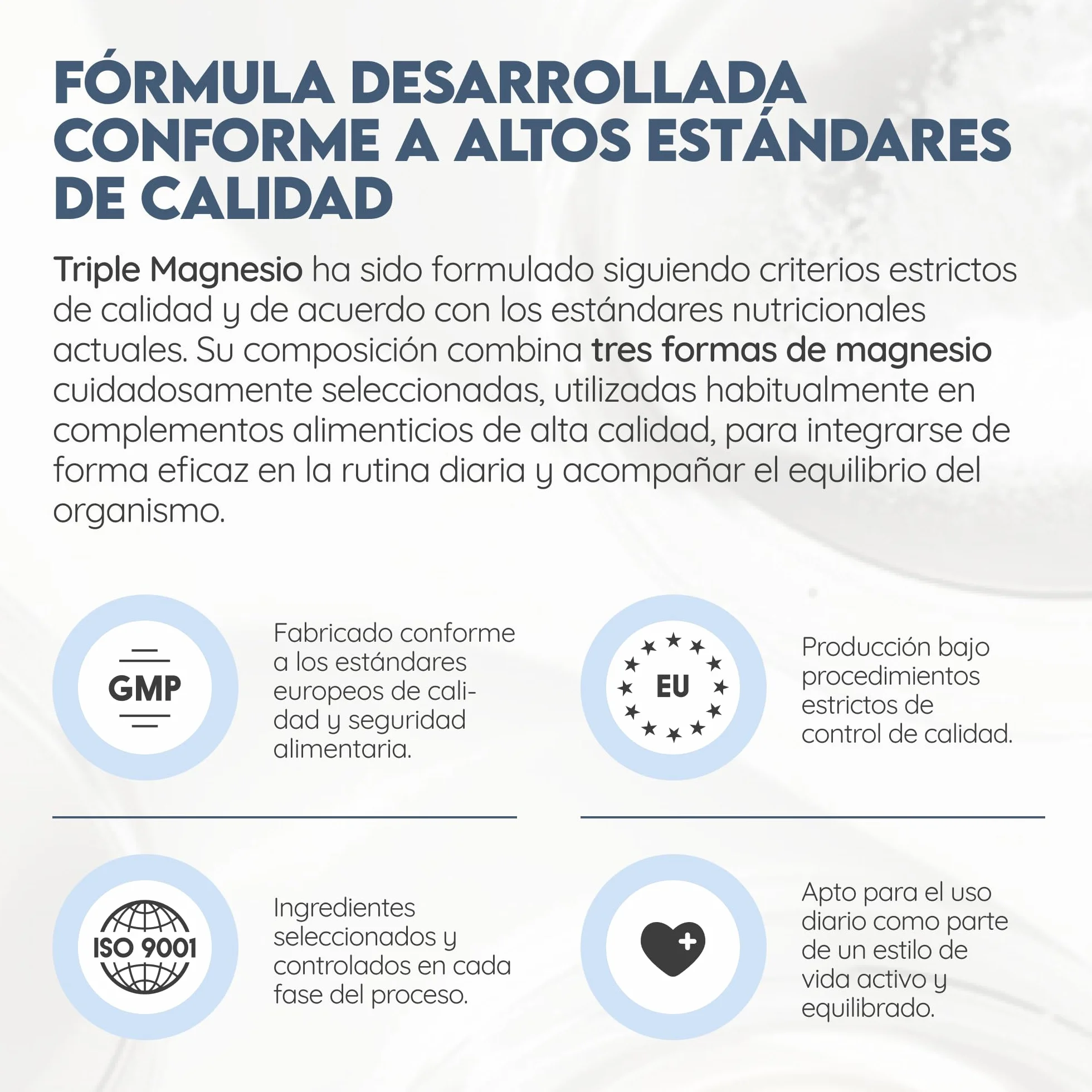 Citrato de Magnesio 1440mg + Magnesio Bisglicinato 600mg + Malato 600mg 440mg Elemental Alta Biodisponibilidad 3 meses