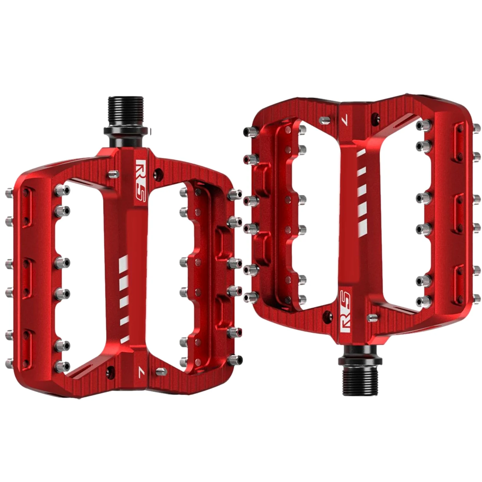 Pedales de bicicleta de Carretera,Pedal MTB 2 piezas | Pedal de Plataforma Ancho de aluminio, rodamientos antideslizantes, ligeros para bicicletas MTB