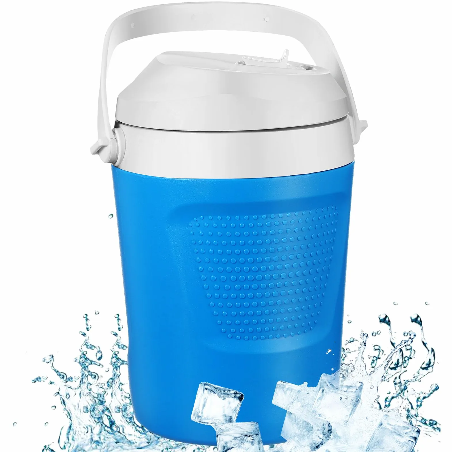 Teenyyou Jarra de agua de 1 galón con asa, botella de agua portátil para béisbol, fútbol, gimnasio, fútbol, camping, playa, deportes, portón trasero, picnic