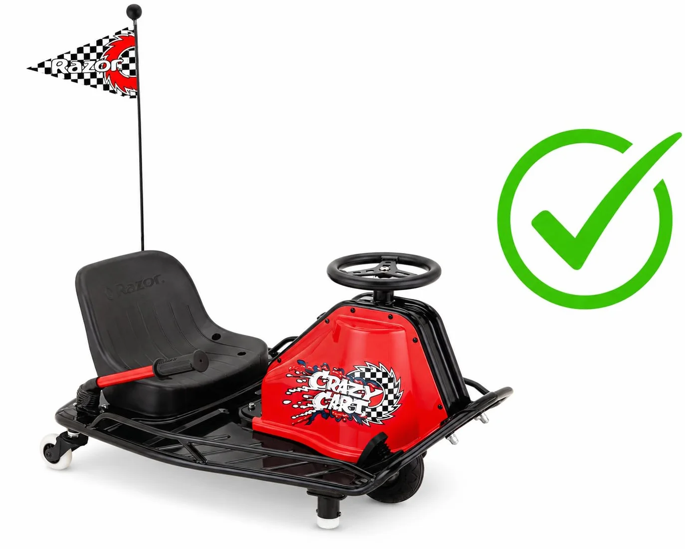 Razor Crazy Cart V5+ Motor 250W Chain Driven with Screws