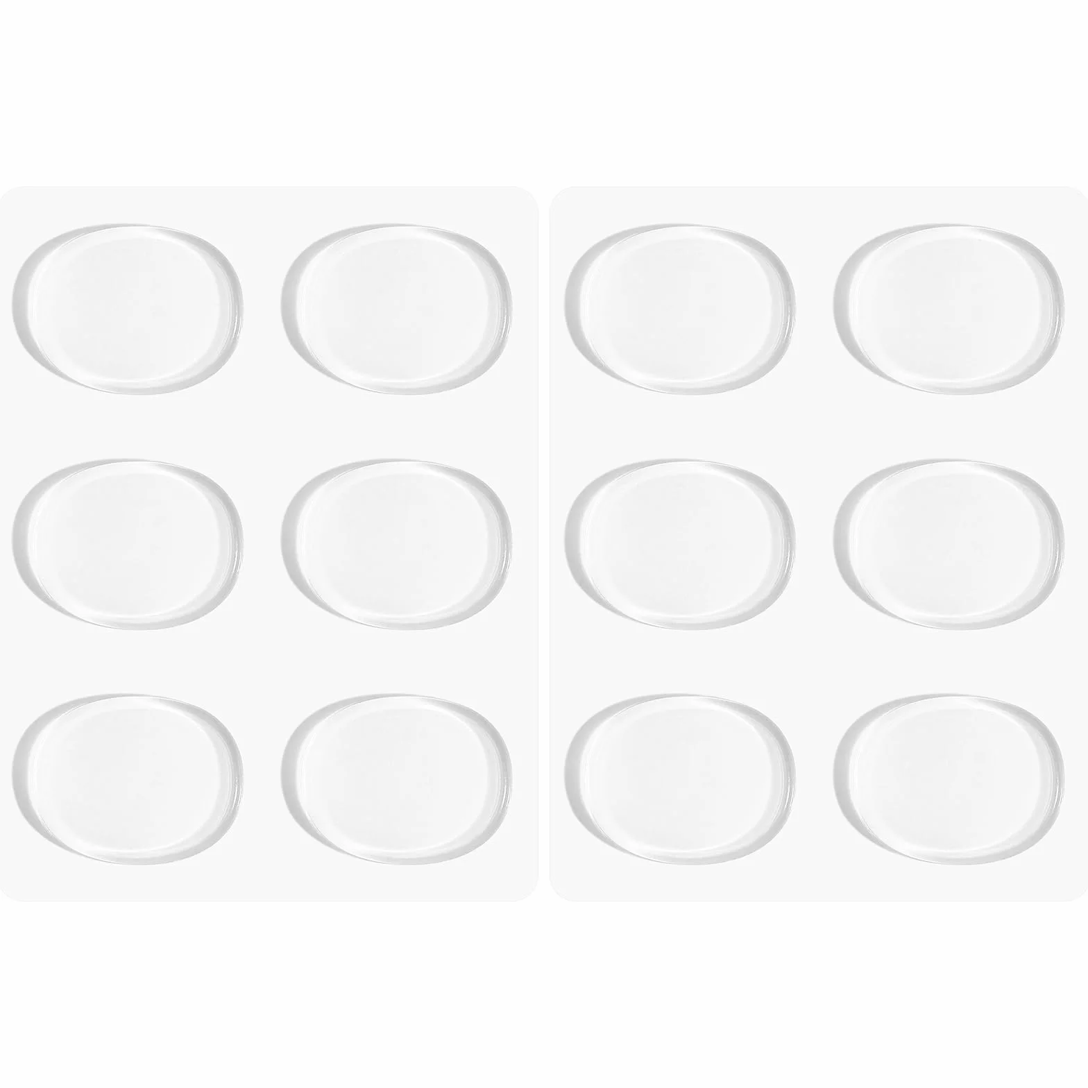 Almohadillas de gel transparente para zapatos de tacón de mujer, antidesgaste, protectores de pies, 6 pares