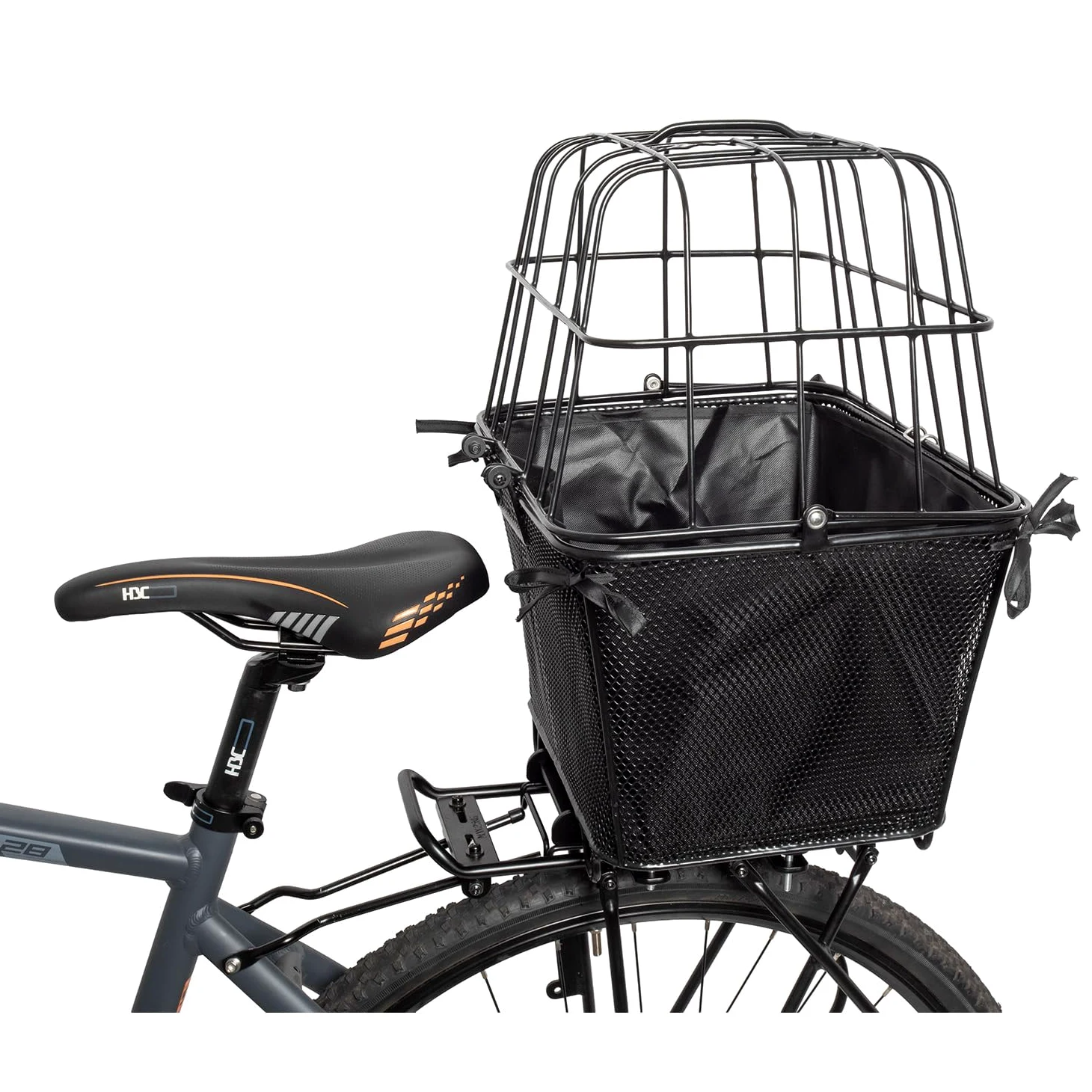 Cesta de Bicicleta para Perros y Mascotas, hasta 10 kg, liberación rápida, Transporter One-Snap Pet M-Wave