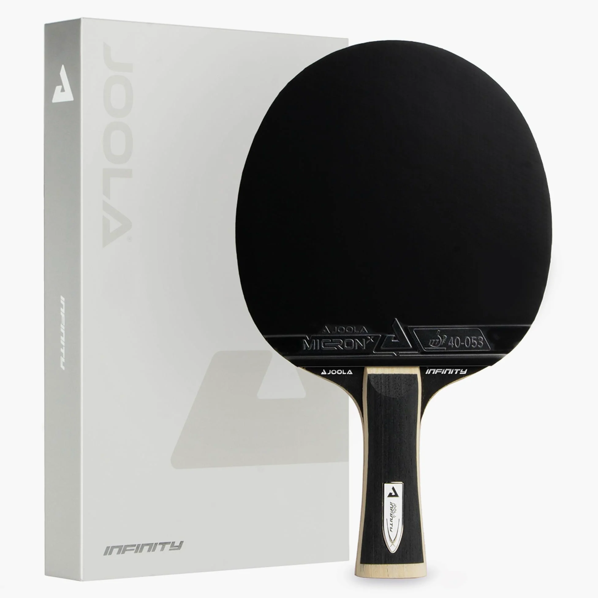JOOLA Raqueta de tenis de mesa White Infinity Z – Raqueta profesional con revestimientos Micron X y caja magnética