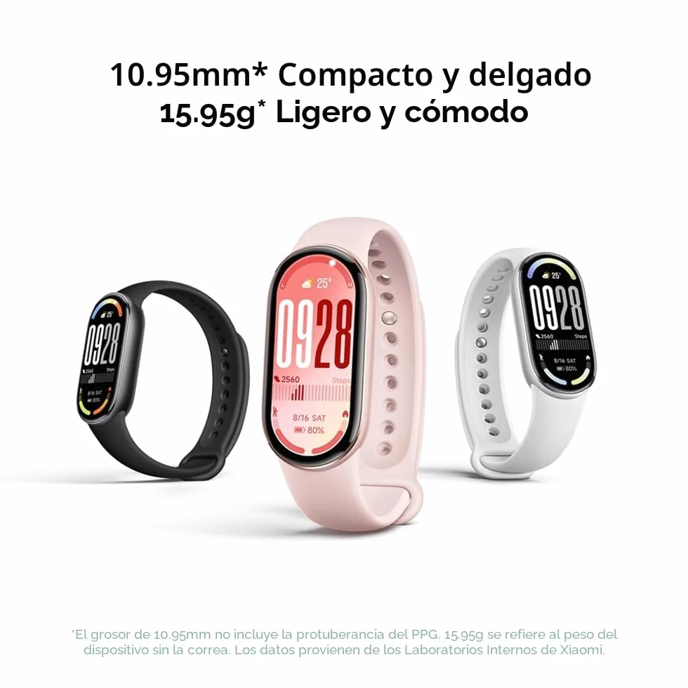 Xiaomi Smartband 10, Pantalla AMOLED 1,72", Carga rápida, 150+ Modos Deportivos, Monitorización Salud y Sueño, HyperOS 2.0, Impermeable 5ATM, Brújula