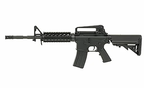 Fusil Rifle réplica Airsoft eléctrica CM.507 M4 Negra Cyma con batería, Cargador de batería y Cargador de Bolas hi-Cap