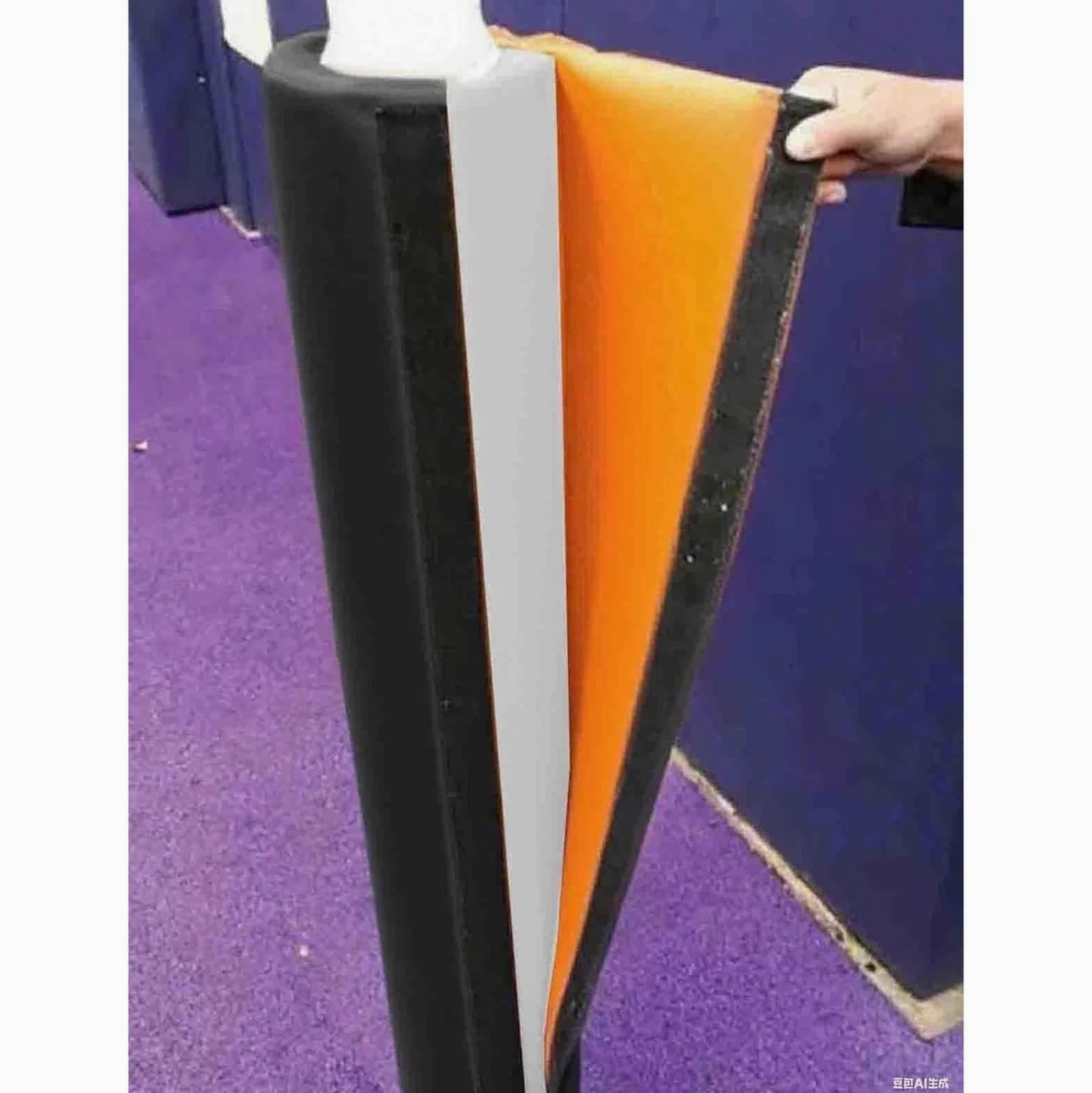 Genérico Protectores Resistentes para Postes y columnas de Baloncesto - De 1,2 a 2,4 m de Altura, revestimientos para Postes de Interior/Exterior para Aros de 5 a 25 cm de diámetro, máxima protección