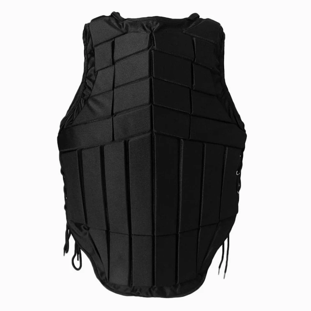 Qianly Traje de Equitación EVA Protector Corporal Negro