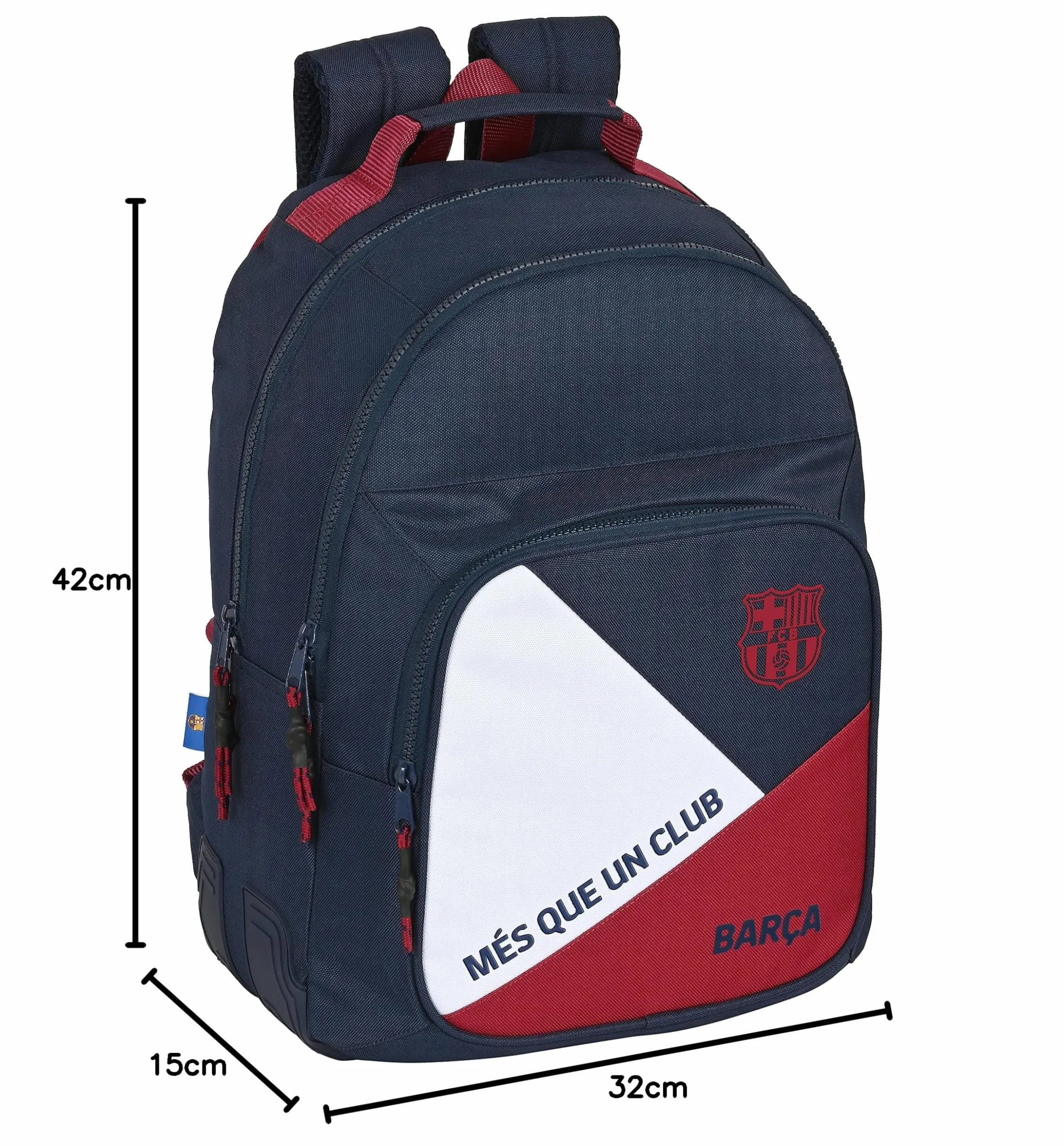 Mochila Safta Escolar de F.C. Barcelona Corporativa, 320x150x420 mm