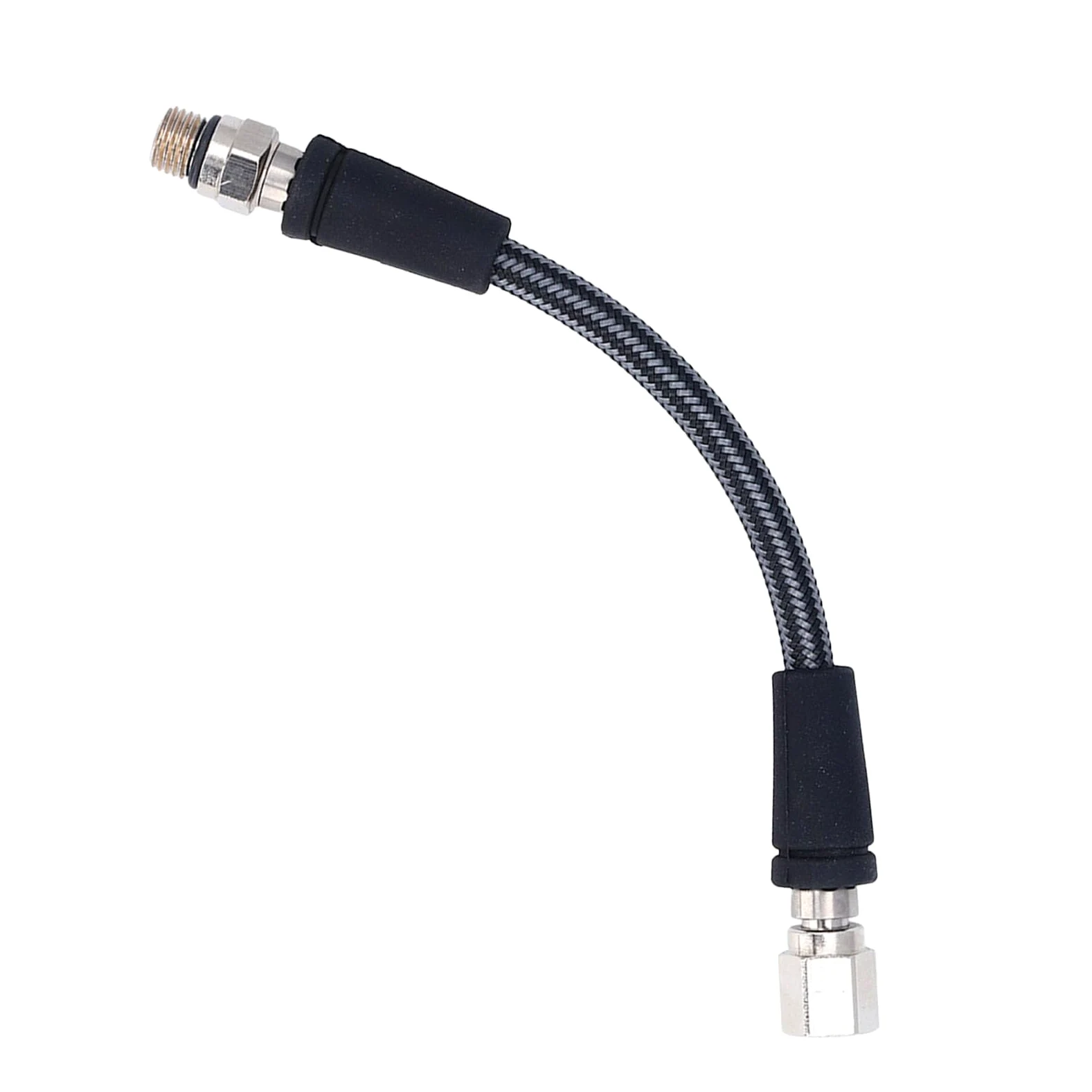 Manguera de Alta Presión, Manguera Trenzada Flexible de Buceo, Manguera Reguladora HP con Rosca 7/16 20UNF, Adaptador Trenzado de Fibra de Carbono y Aleación de Aluminio