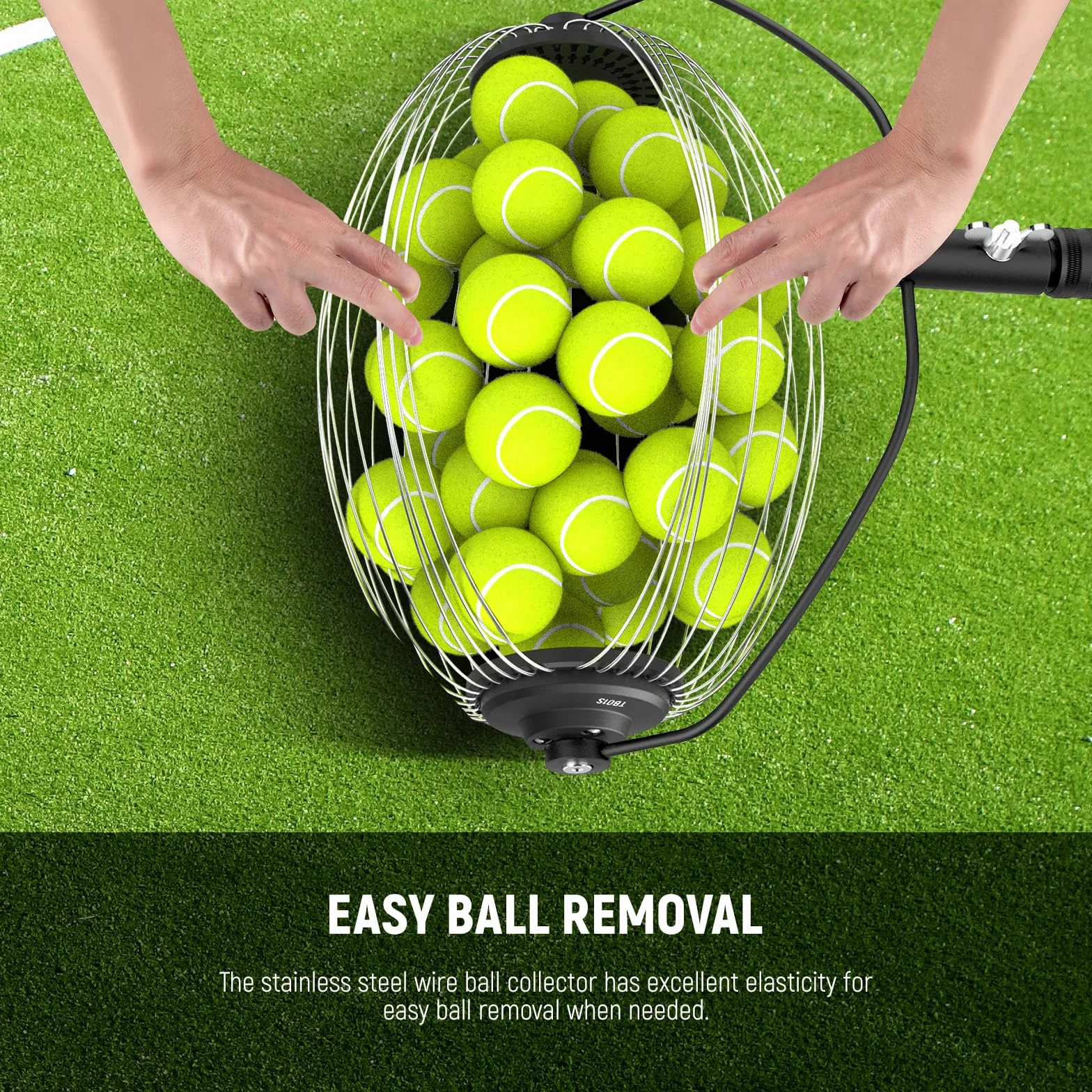 NEEWER TB01S+TB01B Pelotas Recogedor con Hopper Telescópico Recuperador con Ruedas Recolector Pickleball Bolsa Transporte Poliéster