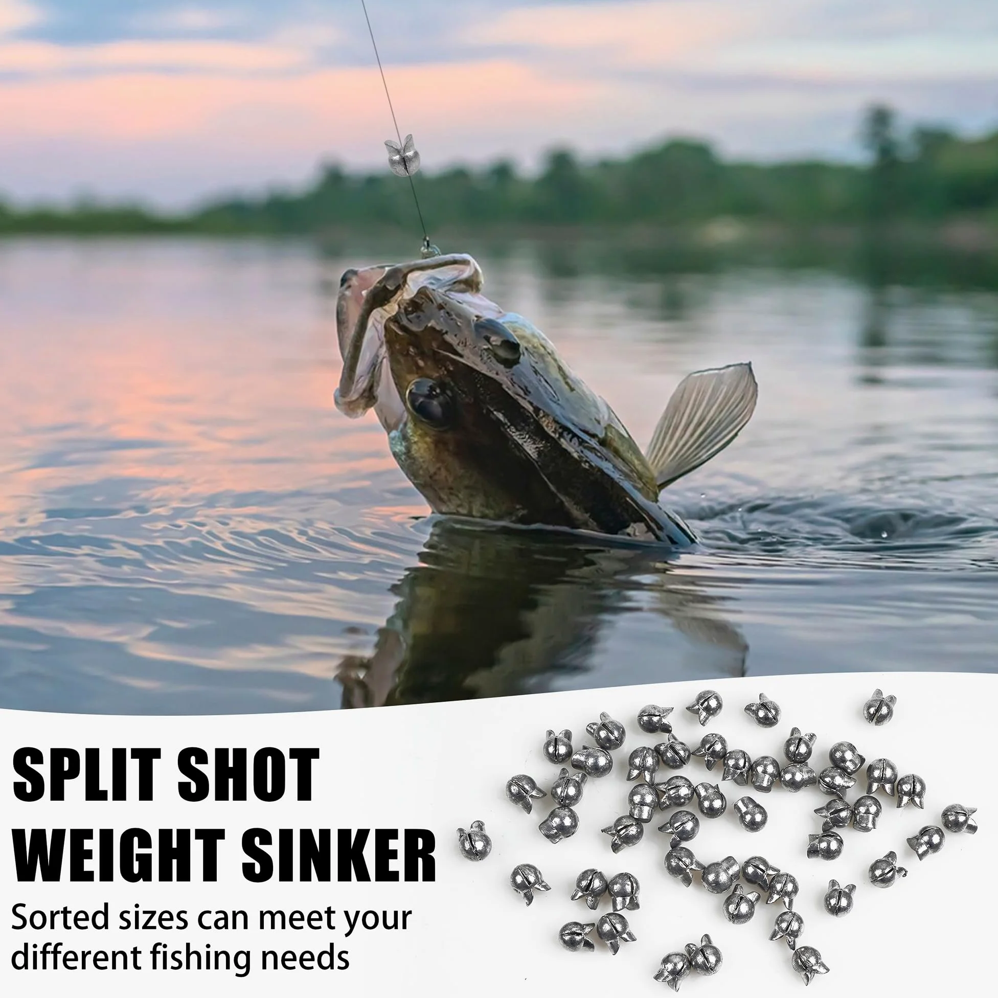 Paquete de 100 plomos de pesca extraíbles con caja de aparejos, plomos redondos para pesca de huevos, peso de plomo, peso de clip, pesca de lubina en agua dulce (3 g, 100 paquetes)
