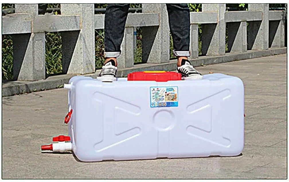 Tanque Almacenamiento Agua Rectangular Plástico Contenedor Almacenamiento Agua Purificada Grado Alimenticio Adecuado Exteriores