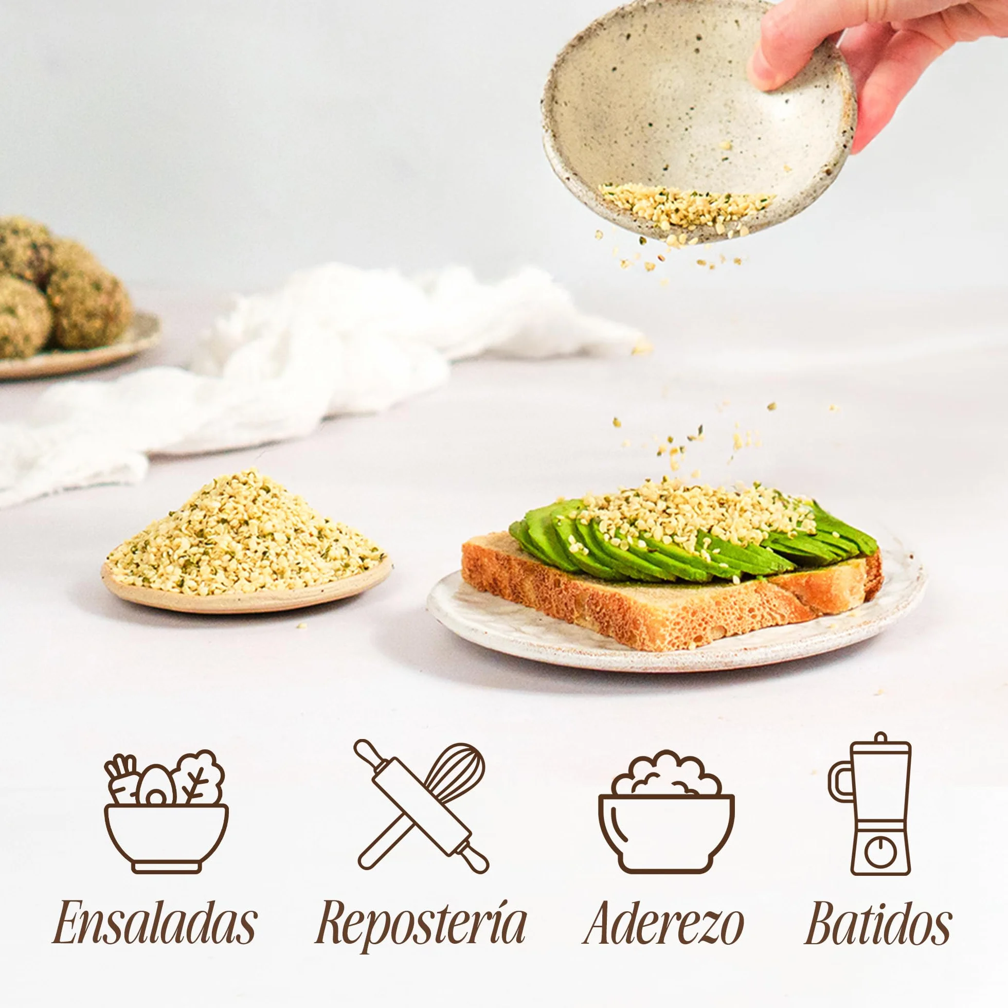 Sevenhills Wholefoods Semilla De Cáñamo Peladas Crudas Orgánico 1kg