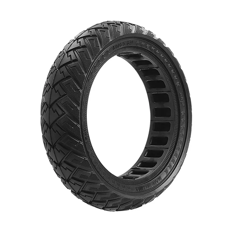 Ruedas Macizas Neumático sólido 60/65-6,9, neumático sin cámara for patinete eléctrico, neumático de rueda trasera no neumático(Black)