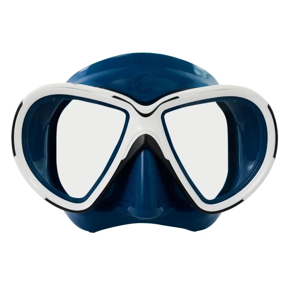 Aqualung Reveal - Máscara de Buceo para Adultos, Hombres y Mujeres, óptimo para Todas Las Formas de Rostro y el Buceo Submarino, Azul & Blanco