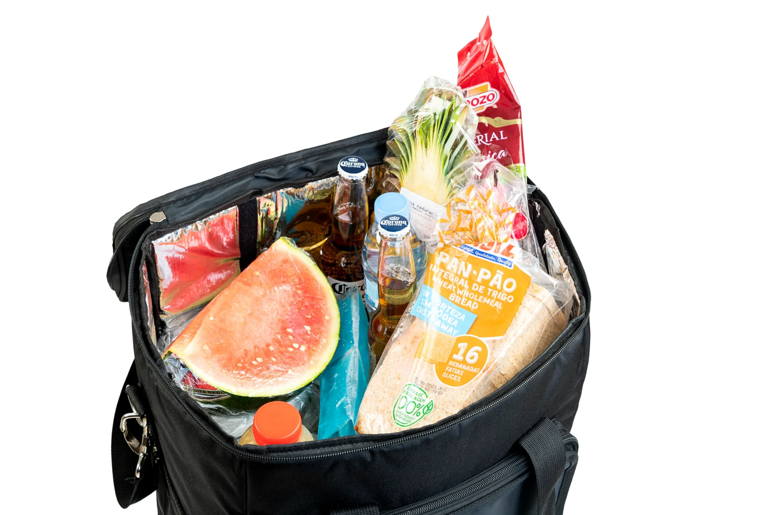 Nevera portátil con Ruedas Koala para 6 Botellas, Bolsa térmica Aislante con Carro, Asas reforzadas y Bolsillo