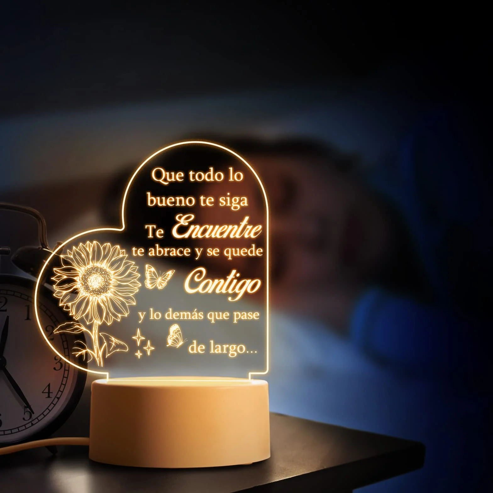 Buioata Lámpara de Noche Regalo Mujer Reyes Magos Amiga Invisible