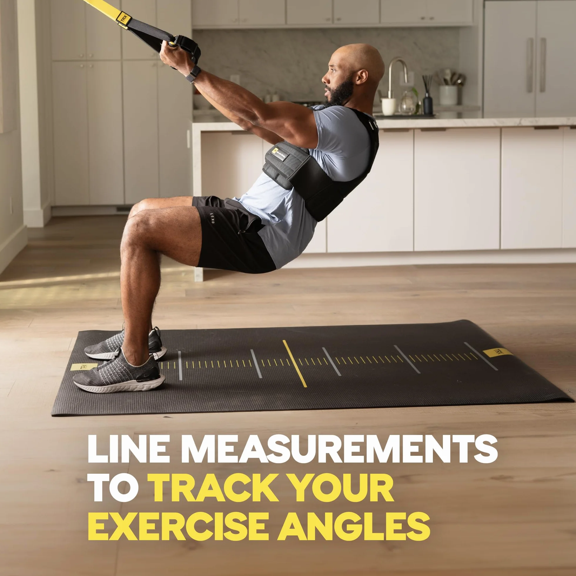 Estera de entrenamiento de suspensión TRX 72 pulgadas x 24 pulgadas