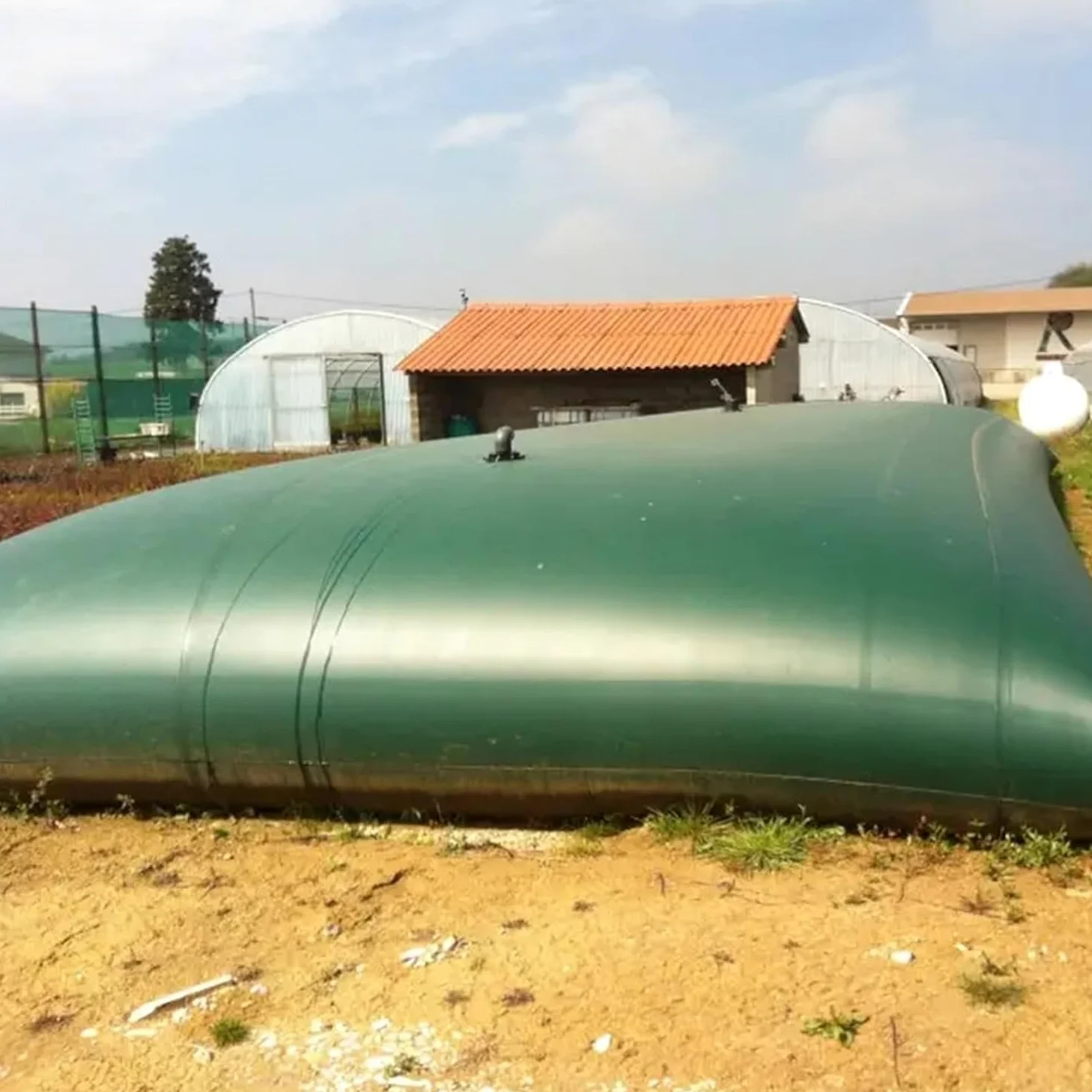 Depósito de agua de 1000 L para camping Emerncy bañera y riego, contenedor de agua verde (tamaño: 2 x 1 x 0,5 m)