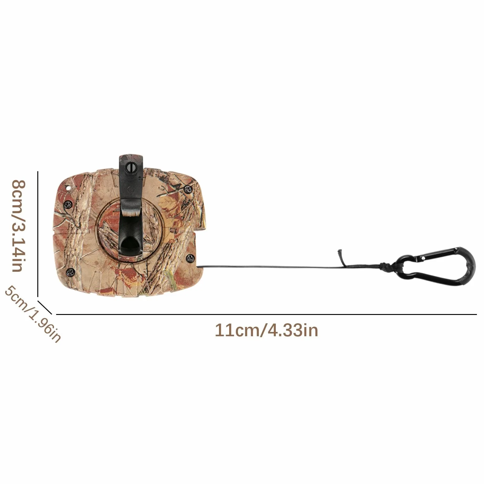 Cuerda de retráctil, Accesorios de Caza silenciosos, Ascensor de Caza, Soporte de árbol, Soporte de Cuerda portátil, Cuerda de elevación de Caza para Herramientas de de Caza
