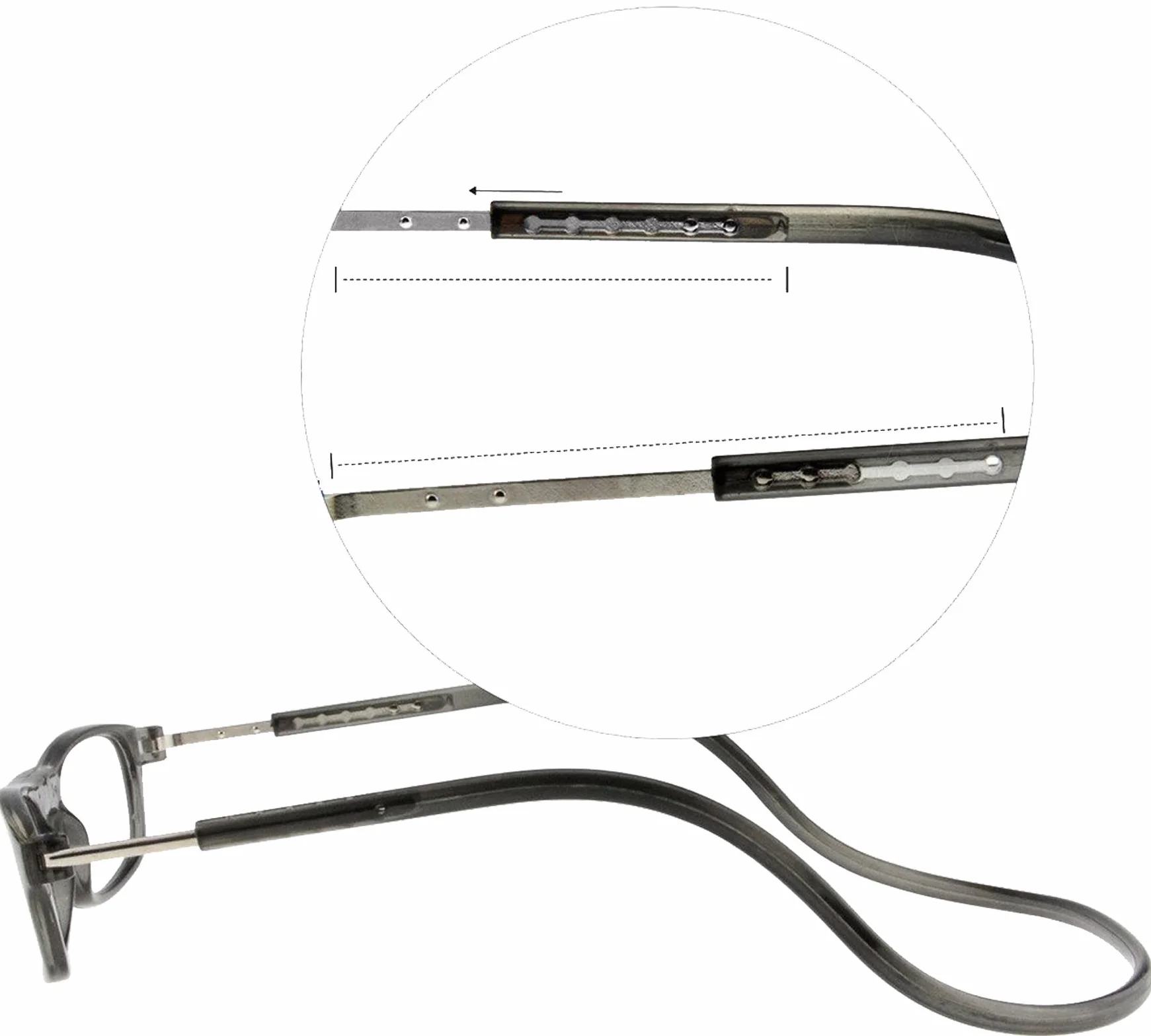 TBOC Gafas de Lectura +2.50 Dioptrías Montura Negra Magnéticas Plegables