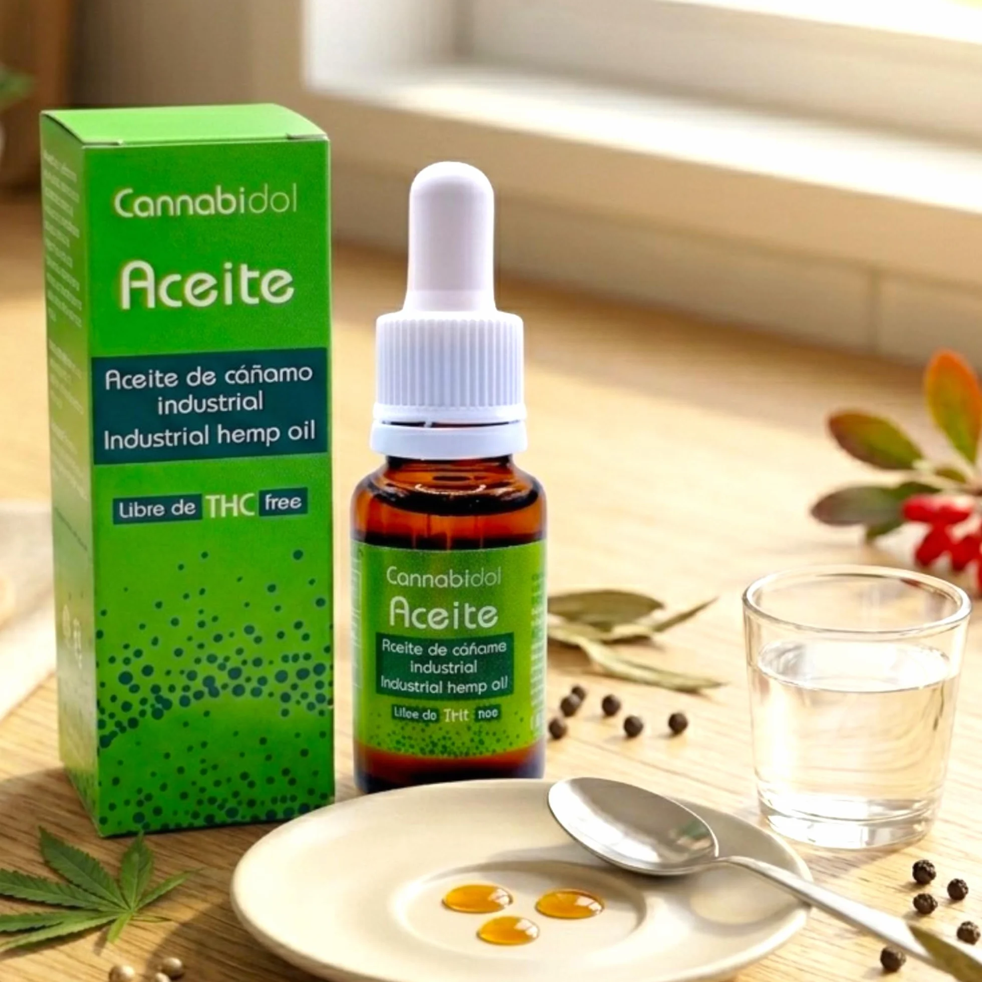 Tegor Cannabidol Aceite 15ml - Aceite de Cáñamo Natural para Relajación Muscular y Articular