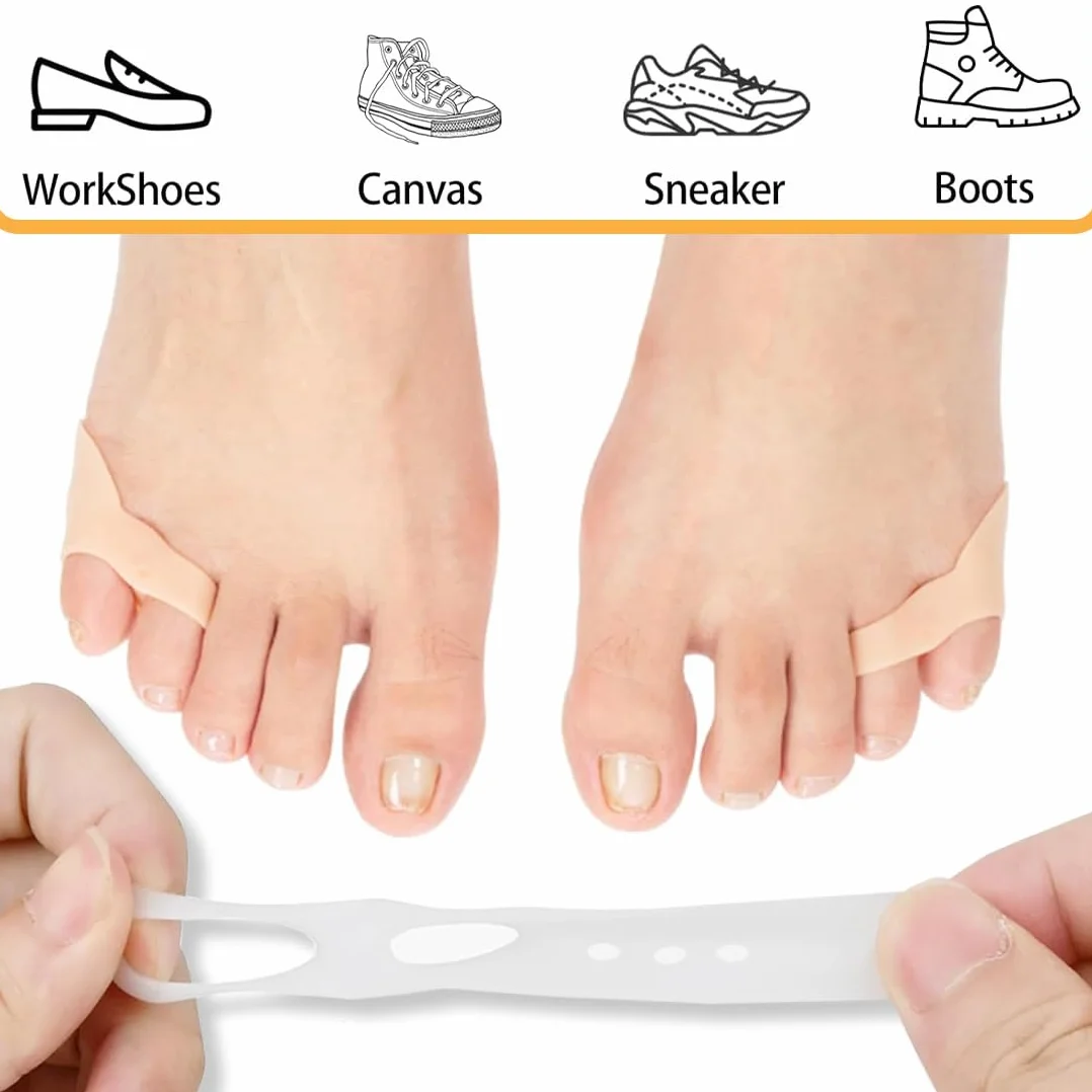 Separadores de Dedos Pequeños, Corrector de Dedos Superpuestos, Separadores de Gel para Pies, Protección y Relajación