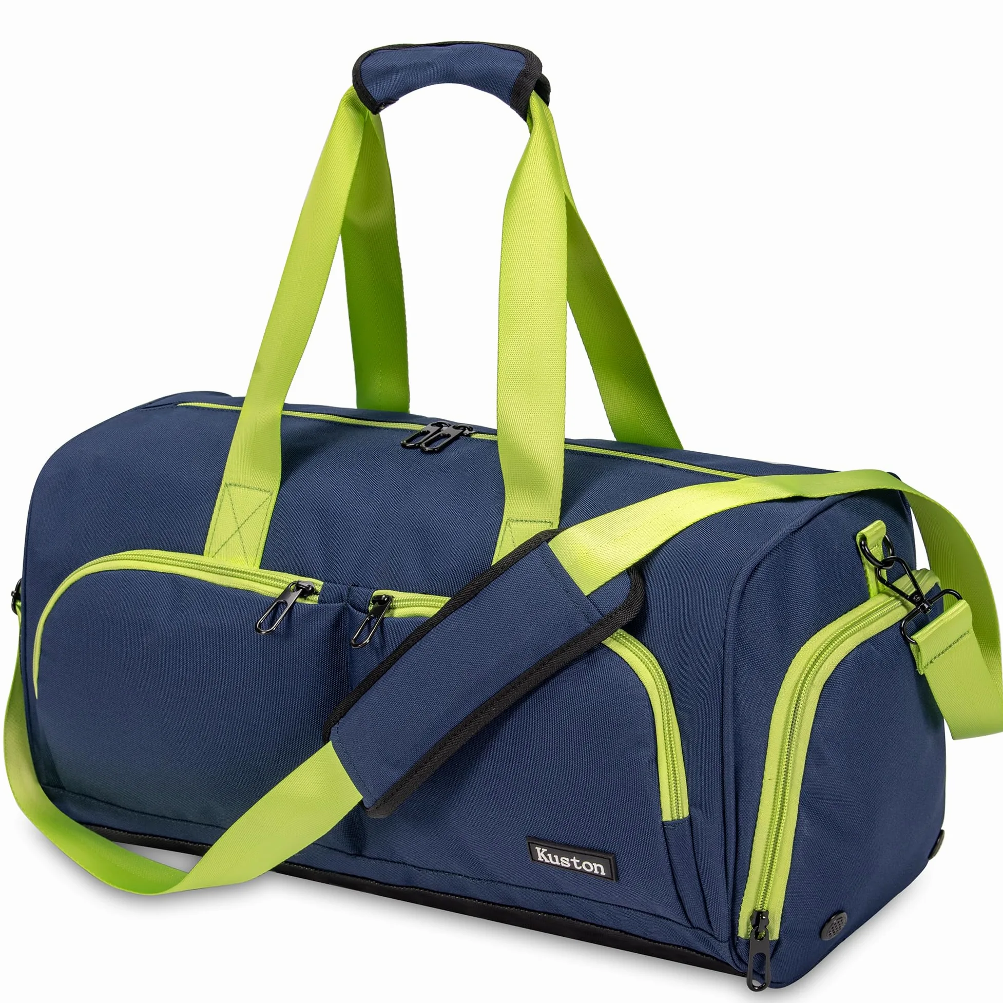 Bolsa deportiva de gimnasio, con caja de zapatos y bolsa de equipaje de tela Oxford, adecuada tanto para hombres como para mujeres, Azul, 19.69*10.24*9.84 inches