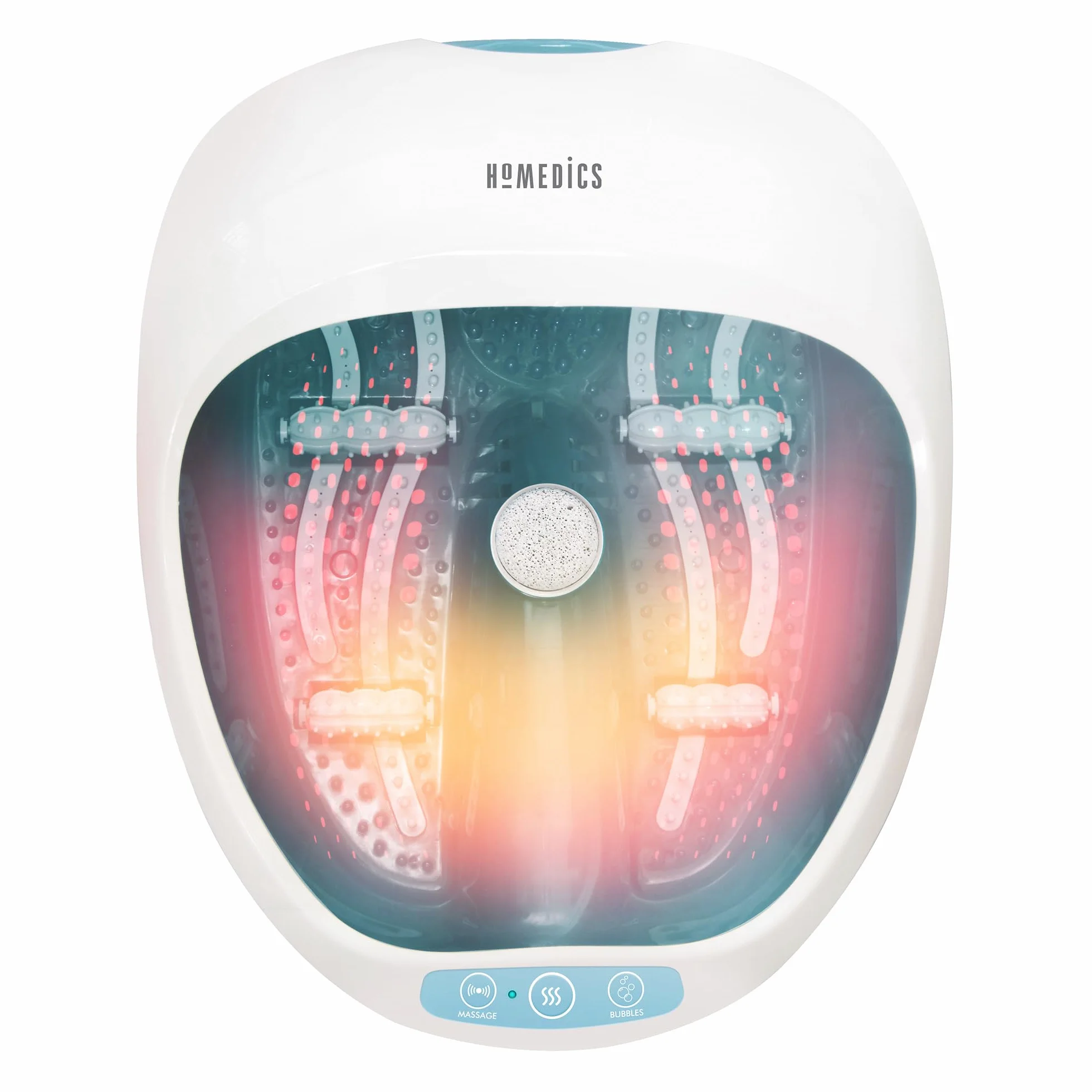 Homedics Bañera Spa masajeador para Pies 4 en 1, Hidromasaje, Terapia Magnética, Vibración y Calor