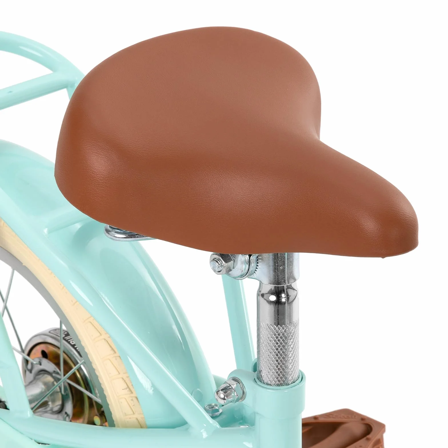 STITCH MANCHI 12 & 14 & 16 & 18 Pulgadas Bicicleta Infantil con Cesta y Ruedas estabilizadoras para niñas y niños de 2 a 9 años (Verde y Rosa)