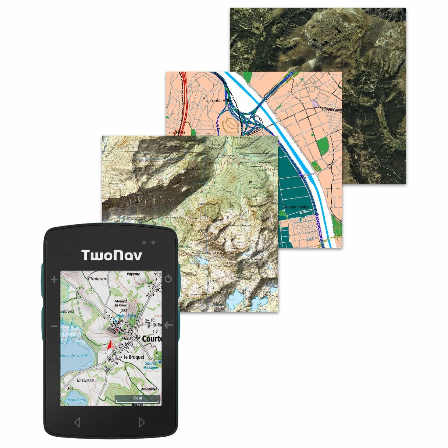 TwoNav Roc + Pulsómetro Pecho, GPS con Pantalla 2.7 Pulgadas para MTB, Ciclismo, Gravel o bikepacking con mapas incluidos. Color Turquesa