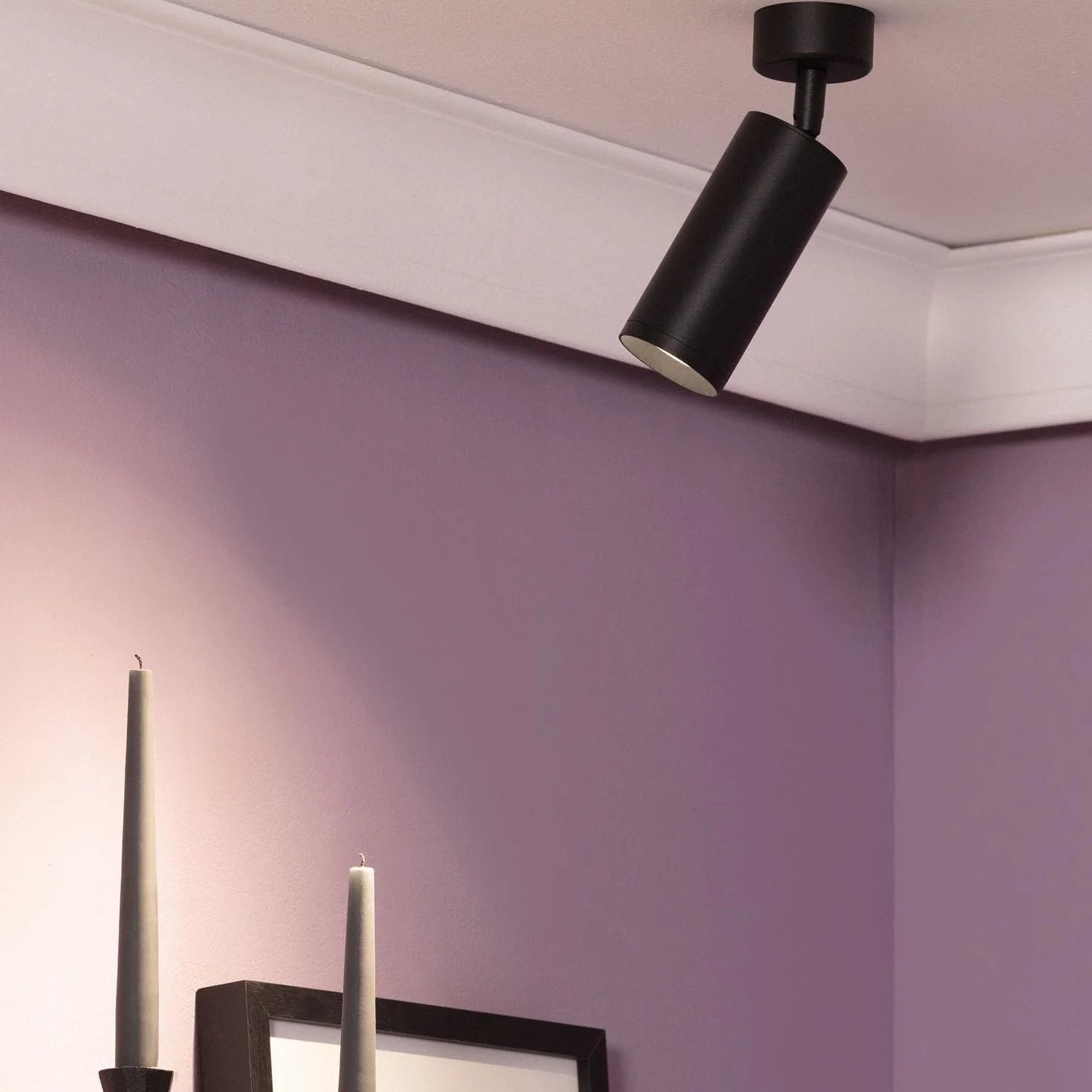 LEDKIA LIGHTING Foco Portalámparas Aluminio GU10 Negro