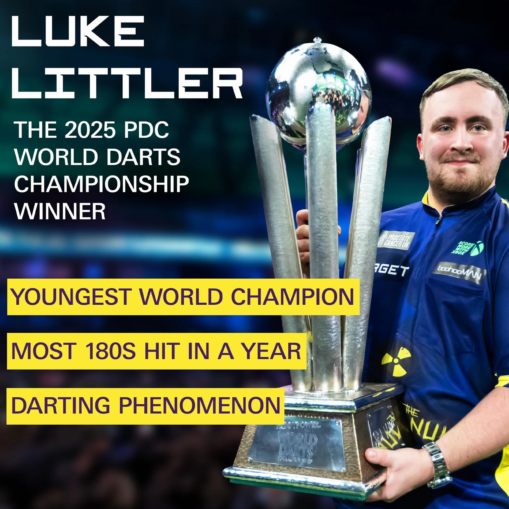 Target Darts Juego de Diana y Armario para Jugadores | Luke Littler/Dimitri Van den Bergh/Gabriel Clemens | Armario para Diana con 2 Juegos de Dardos con Punta de Acero, Tablas de Puntuación, Línea