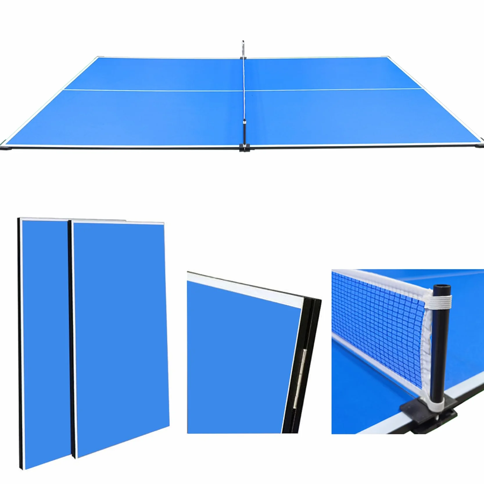 Mesa de Ping Pong Plegable 7FT Tablero Tenis de Mesa 210 x 120 cm