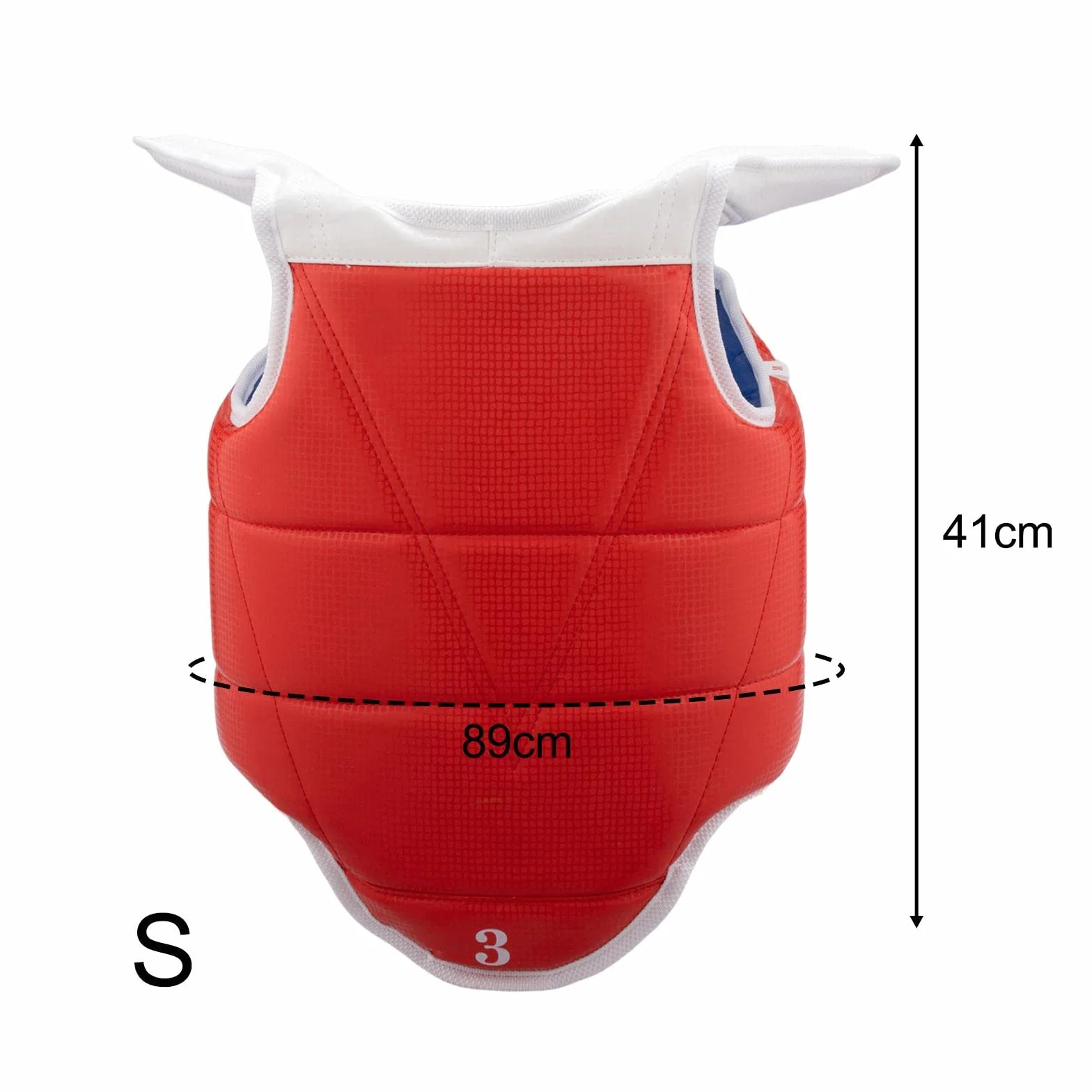 Rockible Karate Taekwondo Chest Protector Adjustable Rib Shield for Adults Kids Martial Arts Sanda