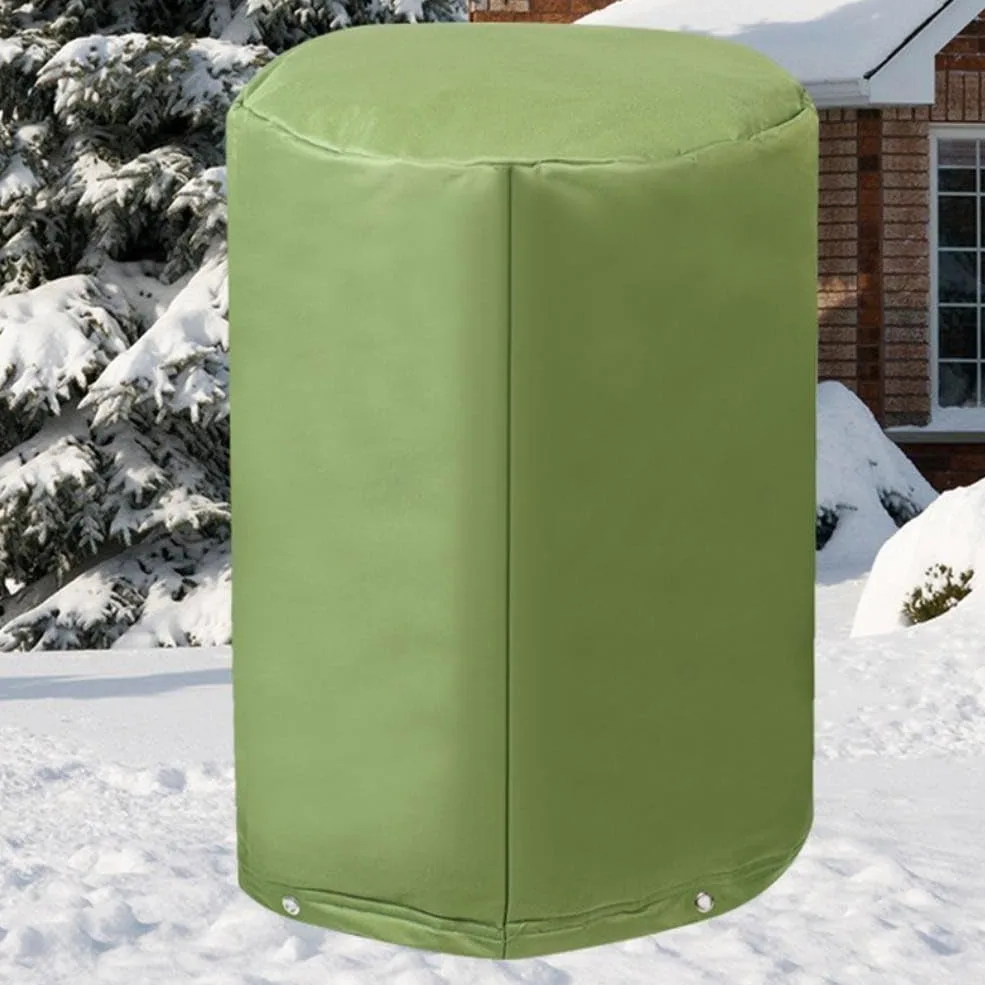 Cubierta para bomba de pozo, 50 x 50 x 86 cm, verde, aislamiento térmico para tanque para exteriores, protección anticongelante resistente a la intemperie de 5 capas, equipo de jardín para todas las