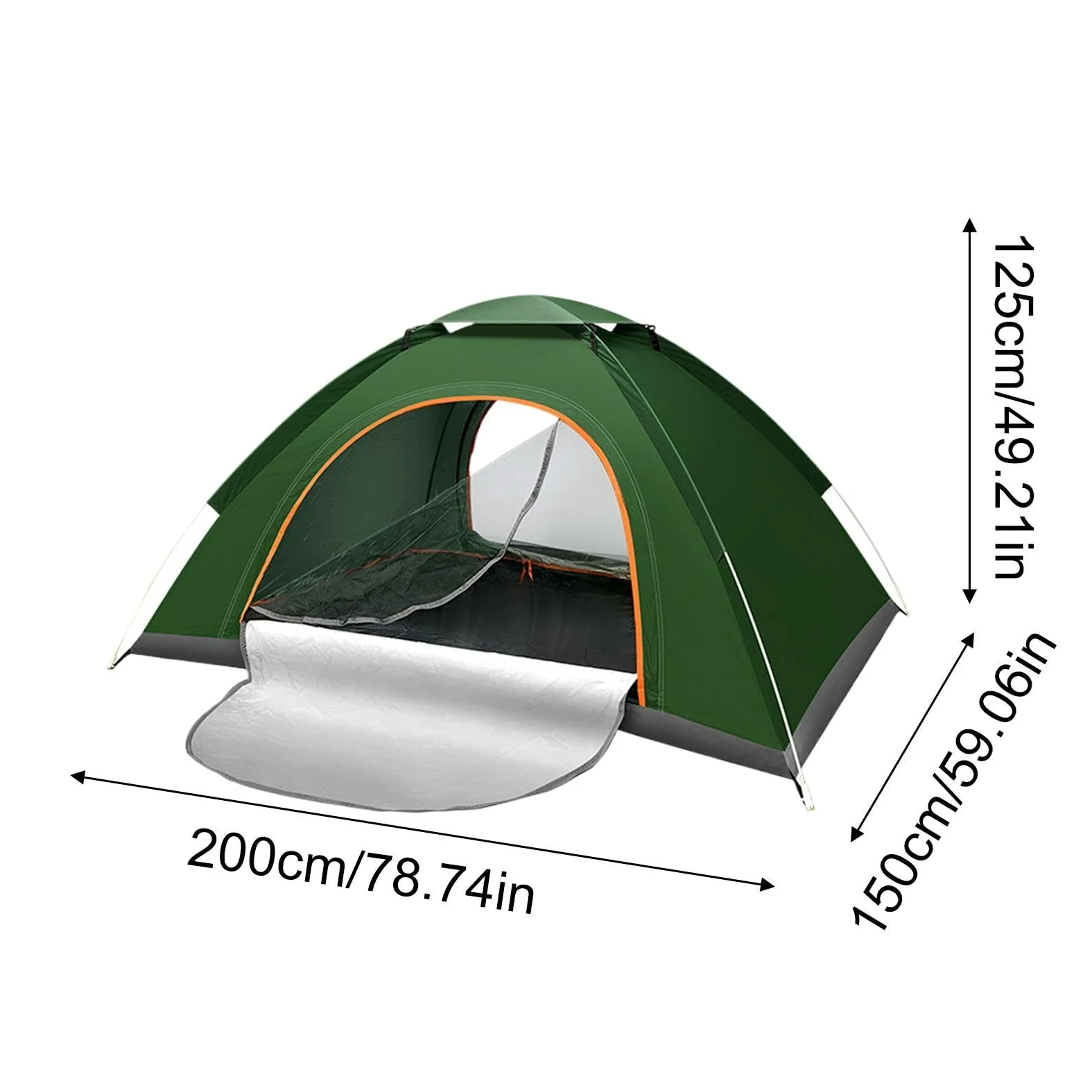 Tienda De Campaña Instantánea Portátil Impermeable Transpirable | Tienda De Campaña Montaje Fácil Para 2 Personas Para Montaña Lago Playa Verano Senderismo Mochilero Y Vacaciones