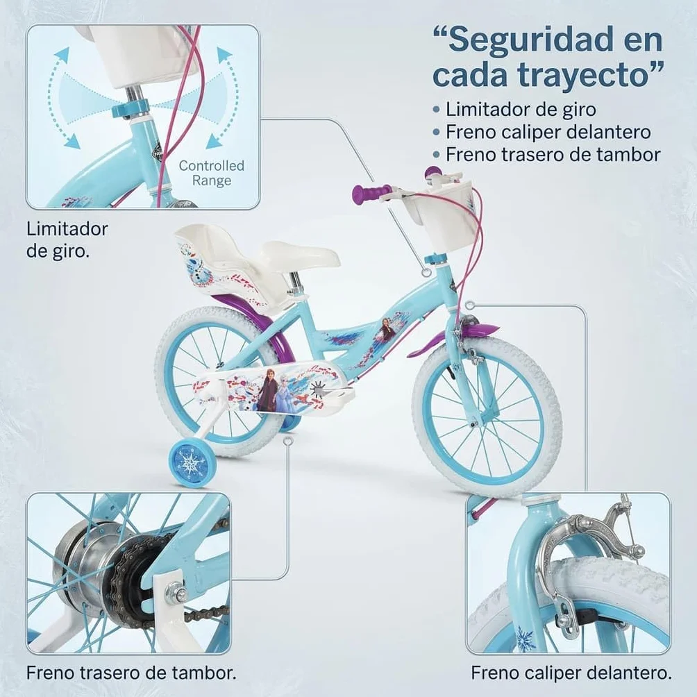 TOIMSA Bicicleta 16" Frozen Huffy 5/8 Años